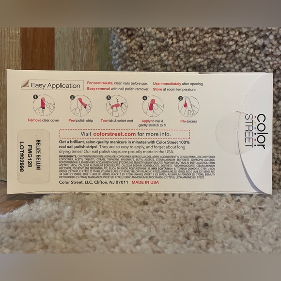 Color Street *RARE* ‘Belize Bellini’ — Pink Sparkly Nail Strips - Picture 5 of 8